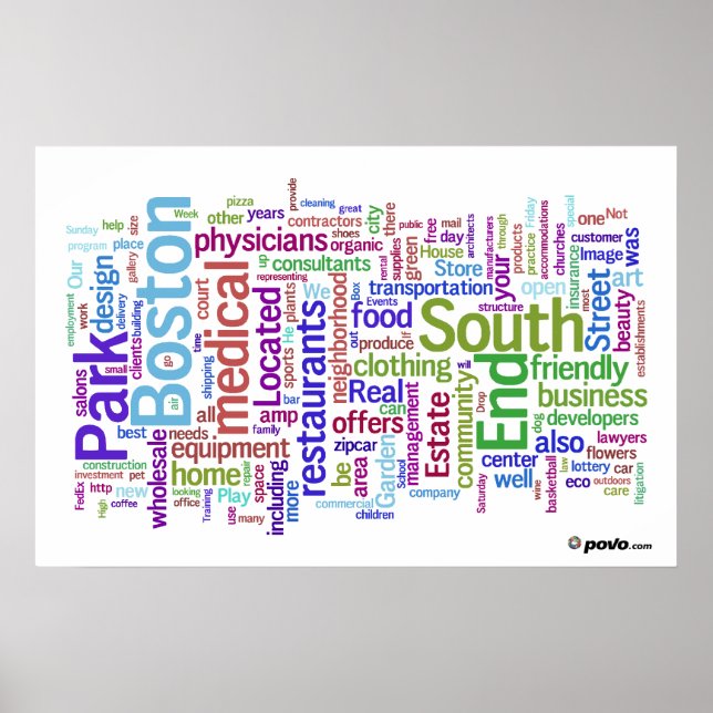 Póster Povo.com Poster de South End (Frente)