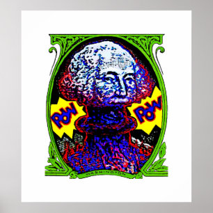 Póster ¡POW! El dinero explota POSTER Fondo blanco barato