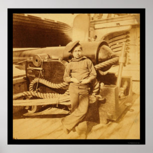 Póster Powder Monkey on the USS Pawnee 1862