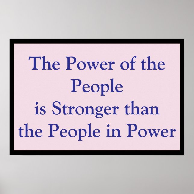 Póster Power of the People (Frente)
