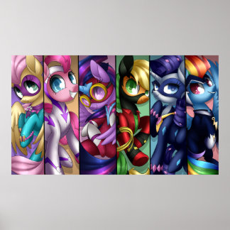 Póster Power Ponies
