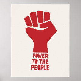 Póster Power to the People