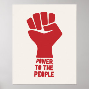 Póster Power to the People