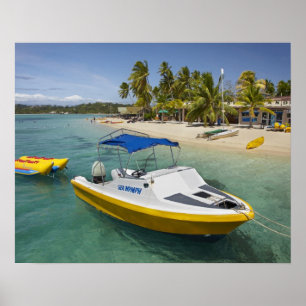 Póster Powerboat and banana boat