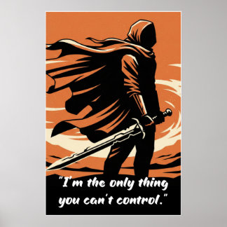 Póster Powerless Book Quote Poster – You Can’t Control Me