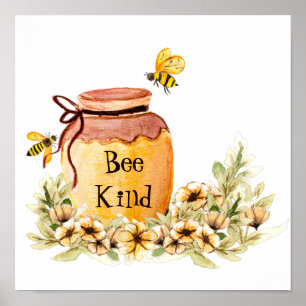 Póster Pozo de miel tipo abeja