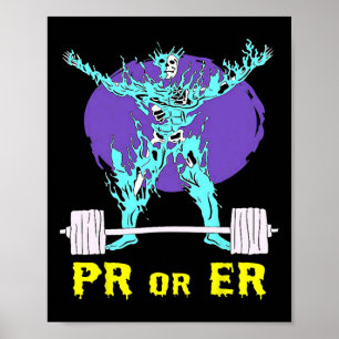 Póster Pr O Er Gym Halterofilia Construcción Musclebucles
