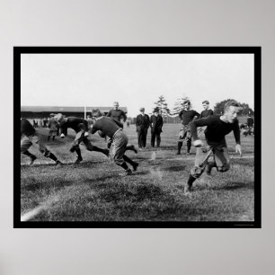 Póster Práctica 1912 del fútbol de Yale