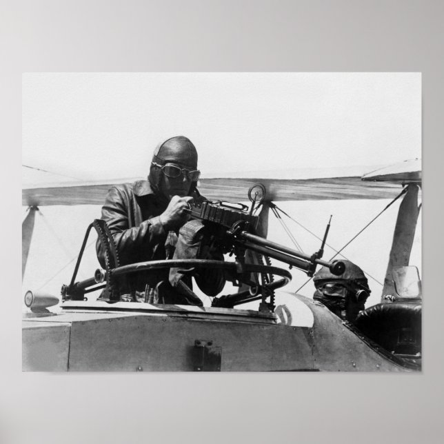 Póster Práctica de objetivo de armas de ametralladora aér (Frente)