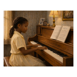 Póster Práctica de piano del sábado