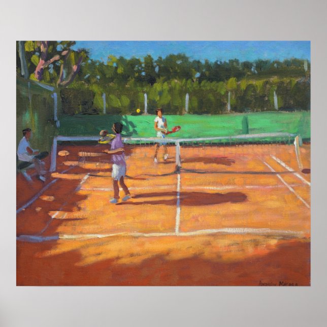 Póster Practica de tenis Cap d'Adge Francia 2013 (Frente)