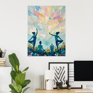 Póster Práctica pacífica del yoga