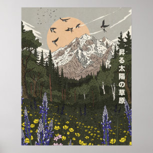 Póster Prado del Sol Naciente