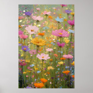 Póster Prados Coloridos de Flores Silvestres 3