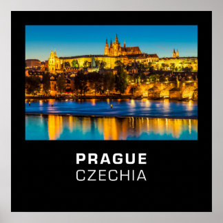 Póster Praga 002D - La ciudad de oro