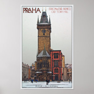 Póster Praga - Ayuntamiento Viejo