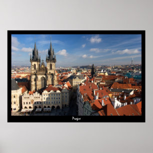 Póster Praga Cityscape
