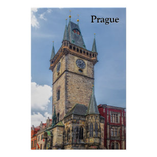 Póster Praga Old Town Hall República Checa