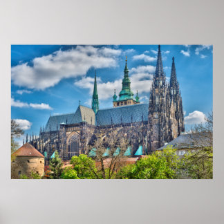 Póster Praga - Poster Catedral de San Vitus