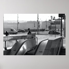 Póster Praga Urban Noir: Luz de Escaladora