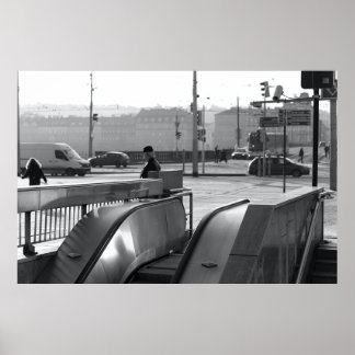 Póster Praga Urban Noir: Luz de Escaladora