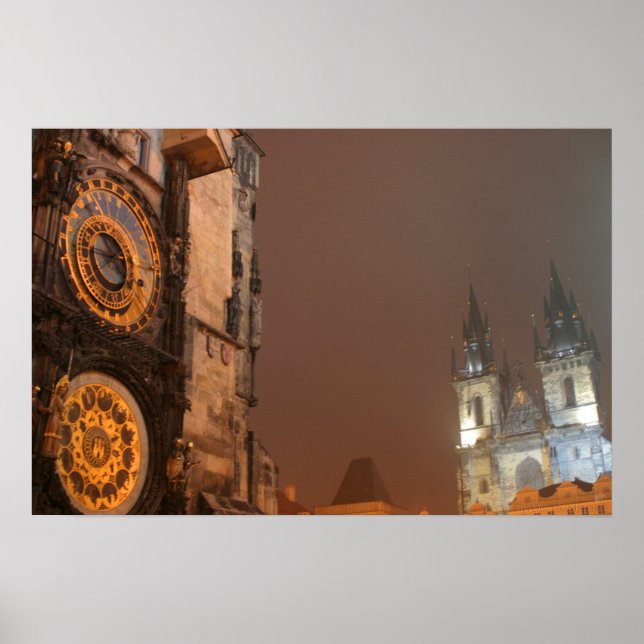 Póster Prague at Night print (Frente)