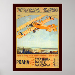 Póster Praha ~ Franco Roumanie