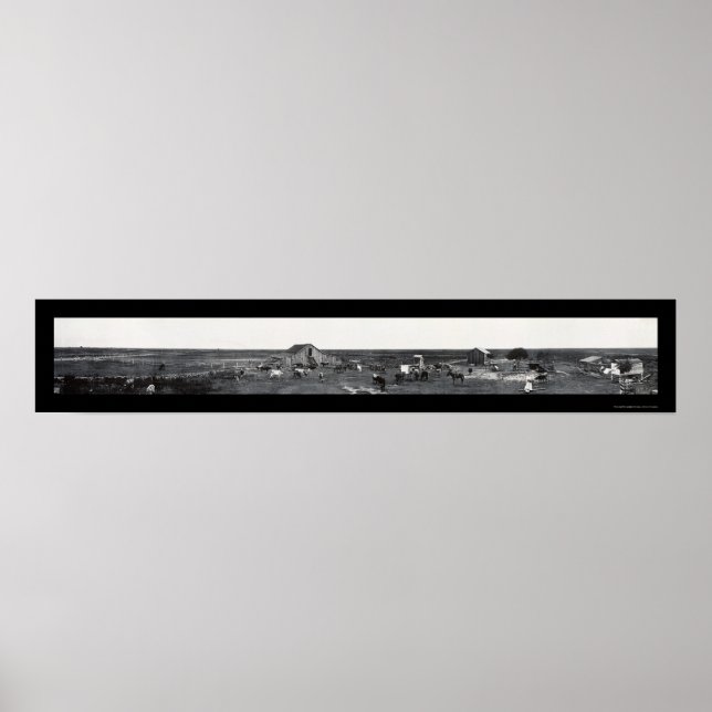 Póster Prairie Dairy Farm LA Photo 1910 (Frente)