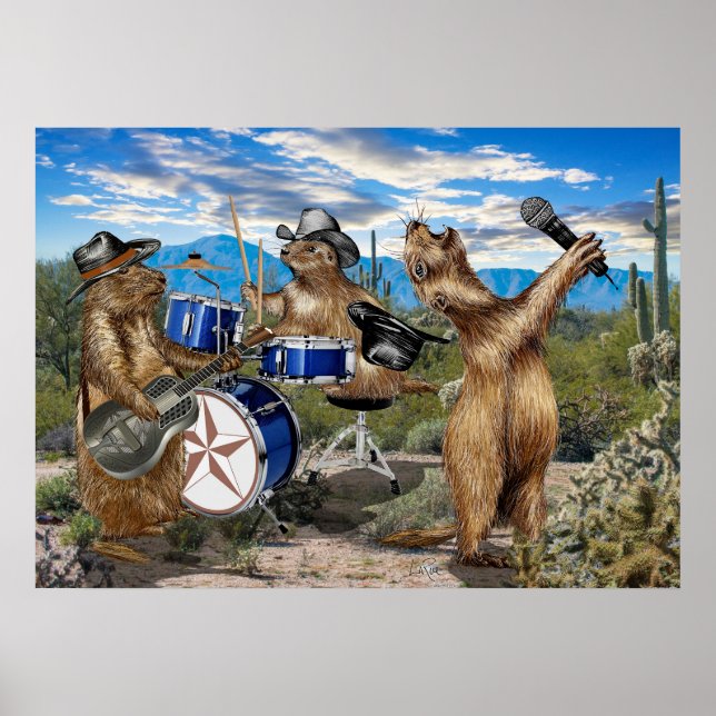 Póster Prairie Dogs Band (Frente)
