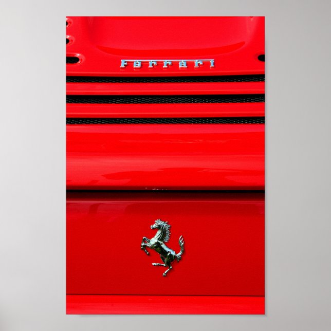 Póster Praning Horse, Coche deportivo Italiano (Frente)