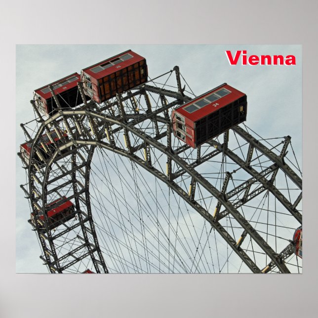 Póster Prater Ferris Wheel, Viena, Austria (Frente)
