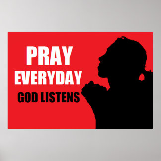 Póster Pray Every Day Poster