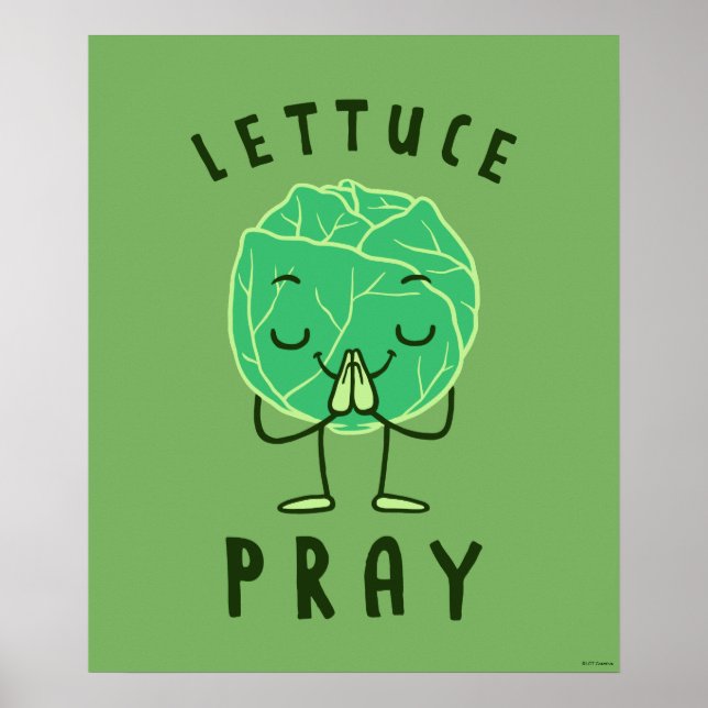 Póster Pray Lettuce (Frente)