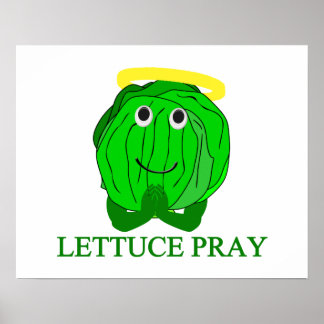 Póster Pray Lettuce