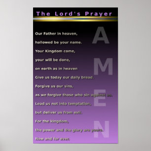 Póster Prayer del señor