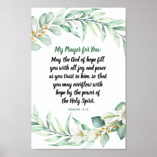 Póster Prayer for You Calligraphy