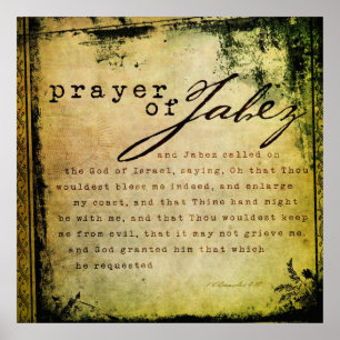 Póster Prayer of Jabez