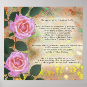 Póster Prayer of St. Francis of Assisi