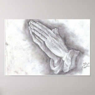Póster praying hands