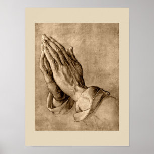 Póster Praying Hands Poster