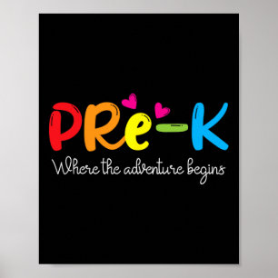 Póster Pre-k Donde Comienza La Aventura