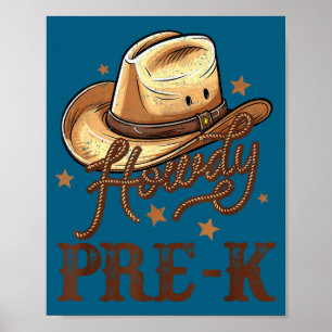 Póster Pre K País Cómo K Pre Rodeo Occidental Profesor Hu