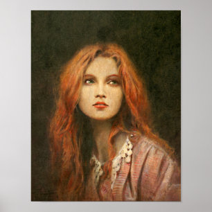 Póster Pre-Raphaelite Girl Fine Art Print