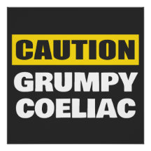 Precaución Grumpy Coeliac Celiac