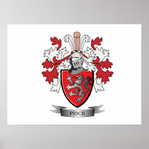 Póster Precio Familia Crest Coat of Arms