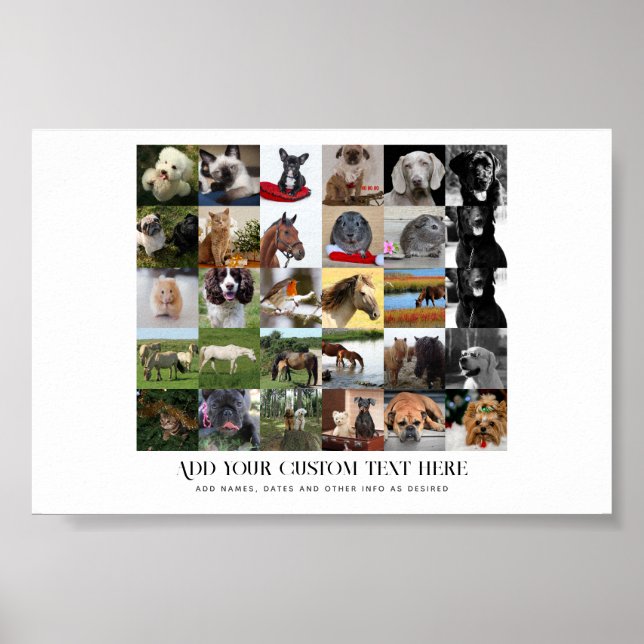 Póster ¡Precios más bajos! 35 x texto Personalizado y con (Frente)