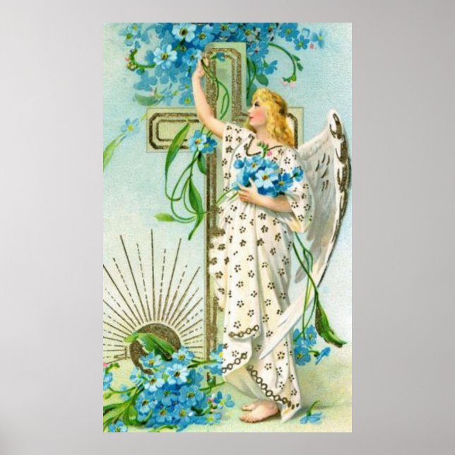 Póster Precioso Ángel No Me Olvides  (Frente)