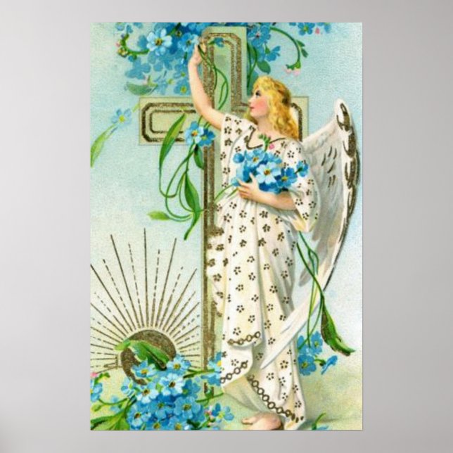 Póster Precioso Ángel No Me Olvides  (Frente)