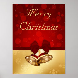 Póster Preciosos Navidades dorados