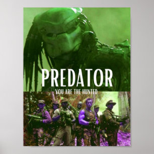 Póster Predator, eres la perseguida